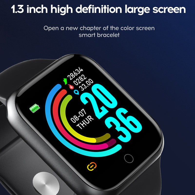 Cross-border foreign trade Y68 color screen smart bracelet D20 Bluetooth electronic bracelet gifts in stock