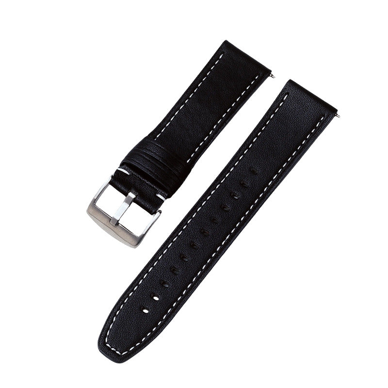Suitable for Apple watch10/s11 series 22/20 strap smart watch wristband original grain cowhide unisex