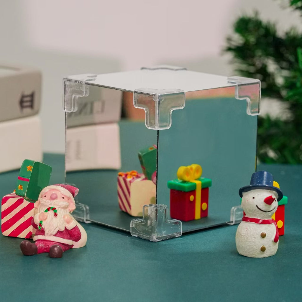 Christmas DIY mirror creative handmade material package Rubik's cube mirror atmosphere small night lamp desktop small night lamp gift