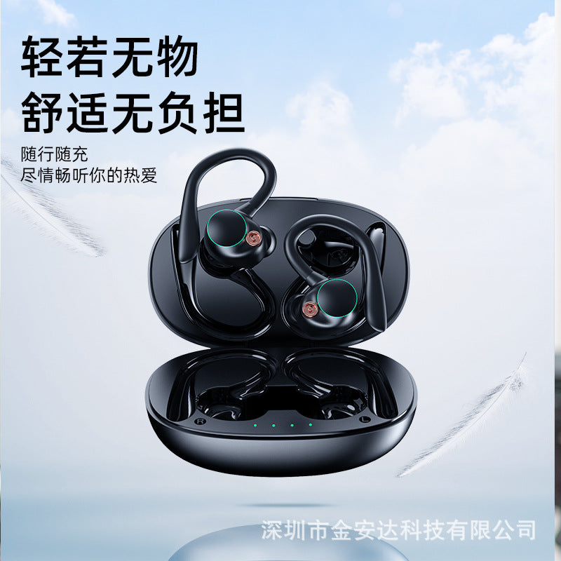 Amazon exclusive for cross-border ear-mounted wireless Bluetooth headset private model noise reduction ultra-long life battery running sports headset