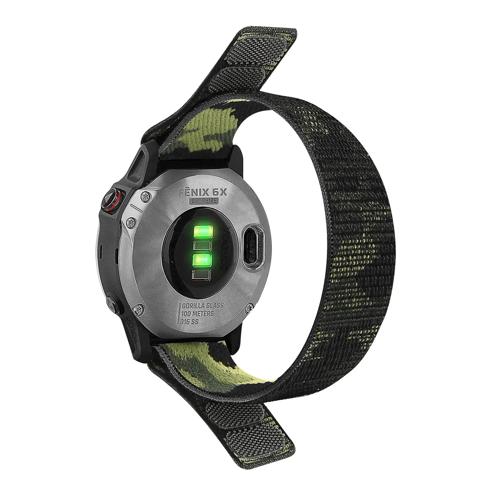 26mm/22mm suitable for Jiaming Fenix 7X Pro/6X 5X945 Velcro strap integrated loop wristband