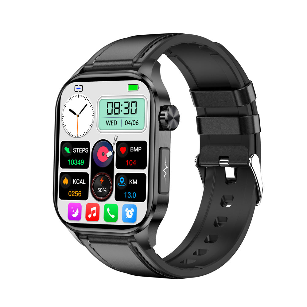 New ET580 smart watch Bluetooth calling ECG non-invasive blood glucose blood oxygen heart rate monitoring sports bracelet