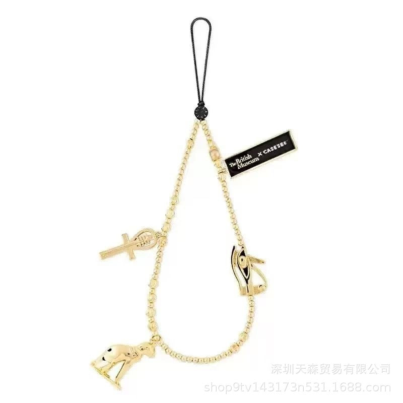 CASETi joint name High version phone chain Handmade stringed pearls phone case lanyard hanging chain wrist pendant for women