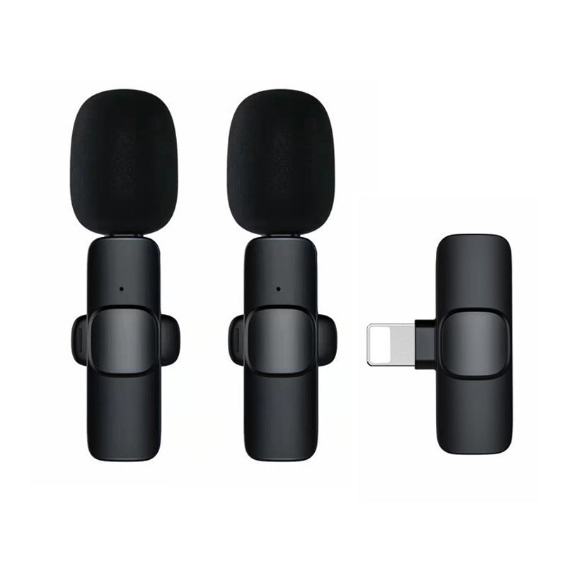 Cross-border K9 wireless collar clip microphone outdoor live broadcast Vlog noise reduction Radio Mini small microphone source factory