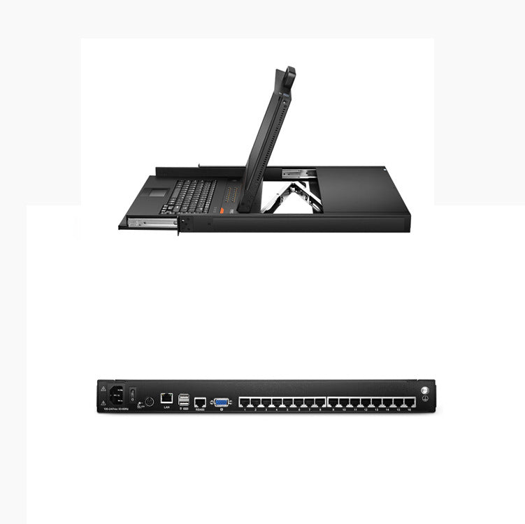 HANWISE Xiaowei 17-inch 8-port 32-port KVM switch all-in-one CAT5 network port remote IPKVM switch