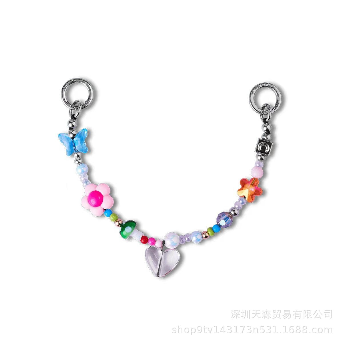 CASETi joint name High version phone chain Handmade stringed pearls phone case lanyard hanging chain wrist pendant for women