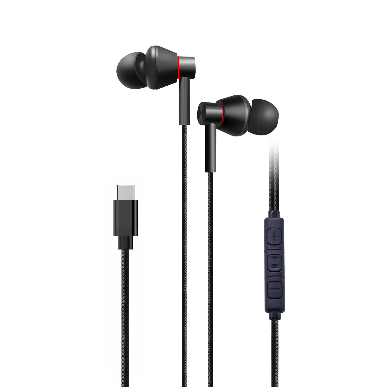 Applicable to Apple 15promax mobile phone Huawei Samsung USB-C headset listening to songs with controller audio type-c headset