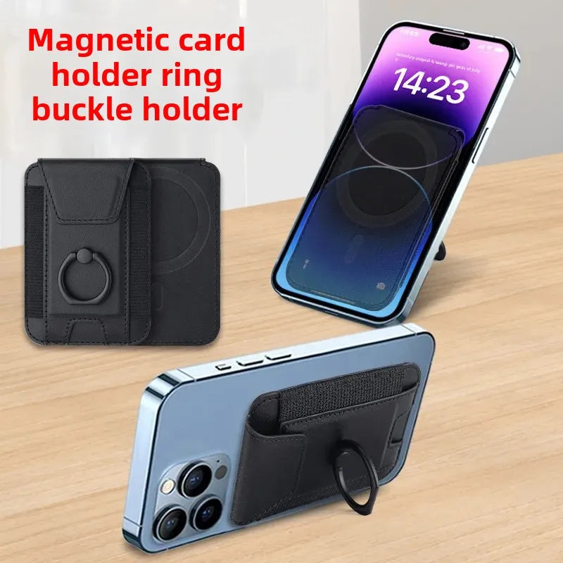 Applicable to iPhone15 magnetic card holder Apple 14promax/12/13 Magsafe ring bracket card holder stickers