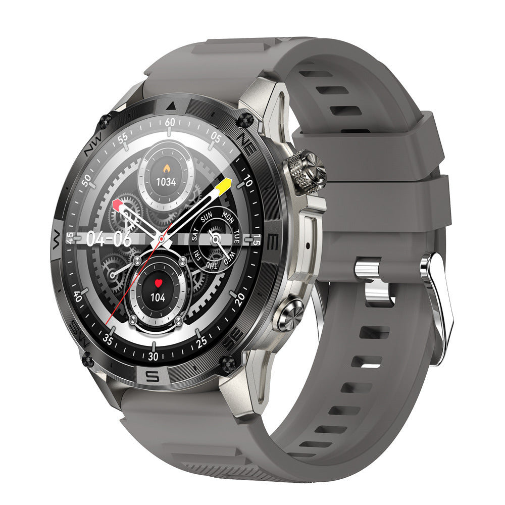 New HK08 smart watch Bluetooth calling 1.43-inch AMOLED screen altitude air pressure compass heart rate blood oxygen