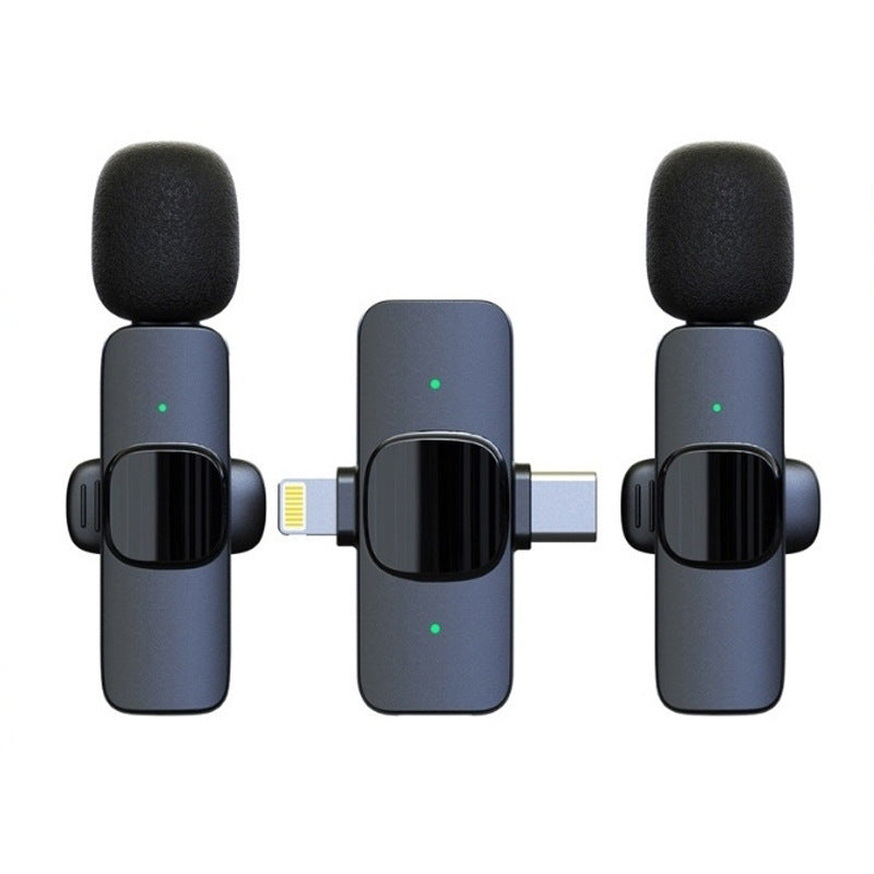 Wireless collar clip microphone K1 two-in-one live broadcast short video shooting radio noise reduction recording Wireless Mini
