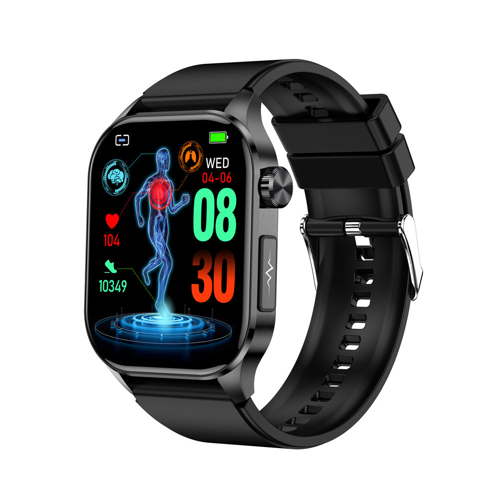 New ET580 smart watch Bluetooth calling ECG non-invasive blood glucose blood oxygen heart rate monitoring sports bracelet