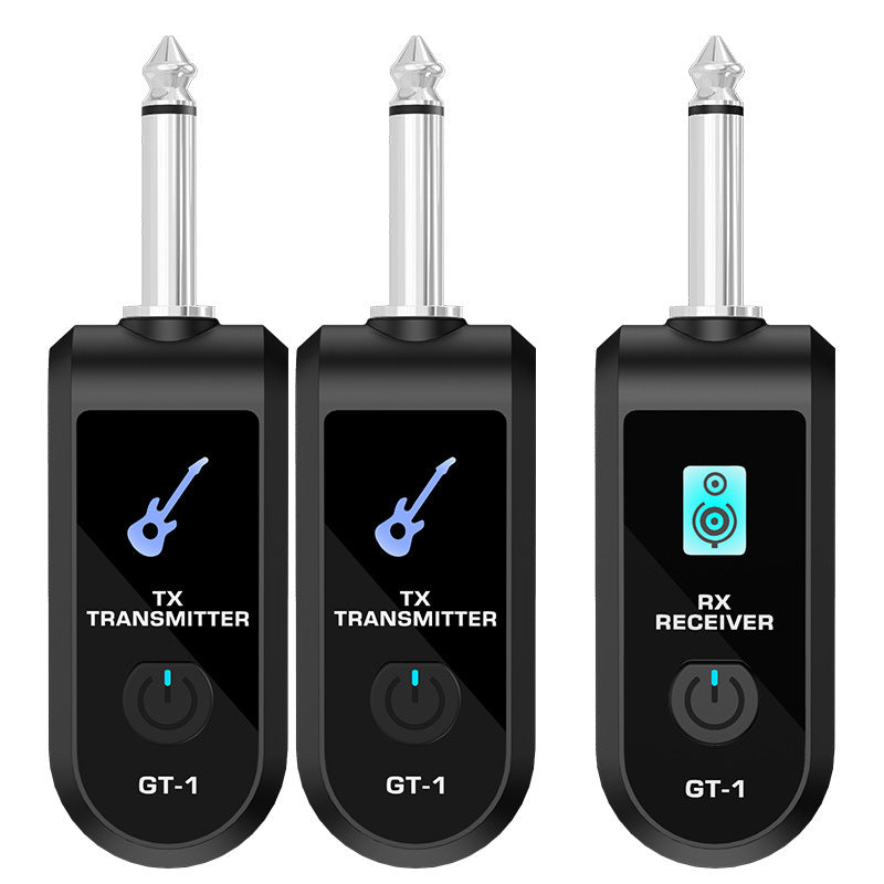 Moving coil wired conversion wireless microphone system Transmit Receive unit musical instrument handheld electrical blowpipe guitar amplifier grenade