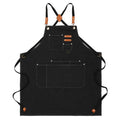 Wholesale cross-border foreign trade pure cotton waterproof thick canvas apron household kitchen fashion apron apron work clothes printing