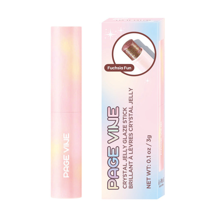 Cross-Border PAGE VINE hot crystal jelly highlight eye shadow stick super shiny multicolor eye shadow highlighter foreign trade