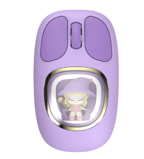 2024 New Wireless Mouse charging dual-mode girl cute laptop mute mouse gift hot sale