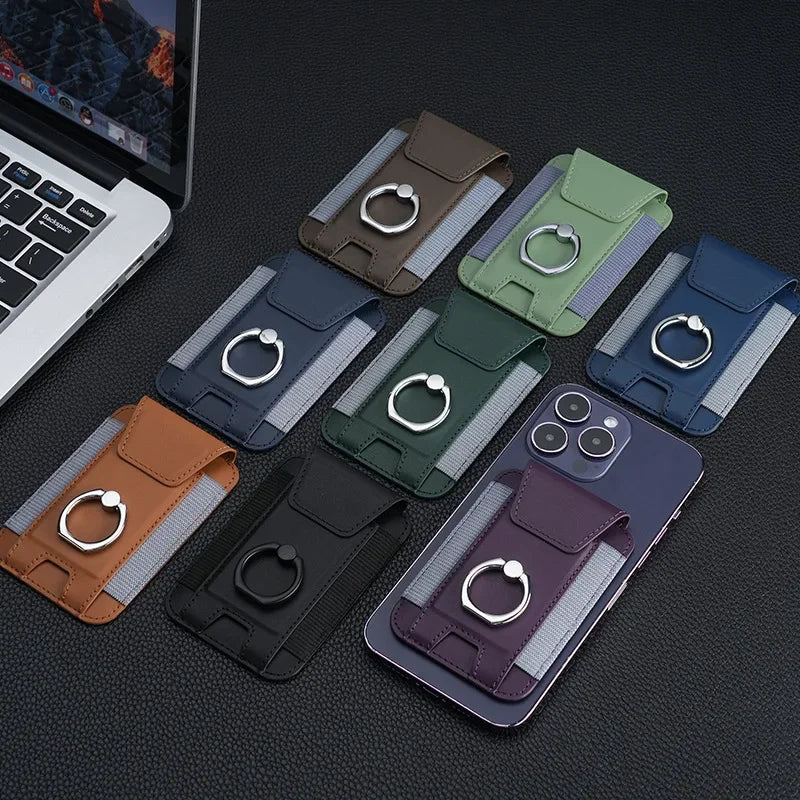 Applicable to iPhone15 magnetic card holder Apple 14promax/12/13 Magsafe ring bracket card holder stickers