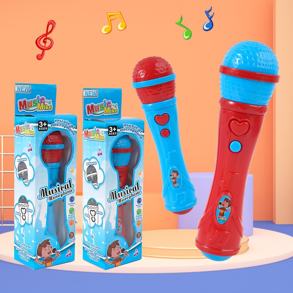 Children's wireless sound amplifier microphone mouthpiece toy baby singing small host imitation real plastic microphone