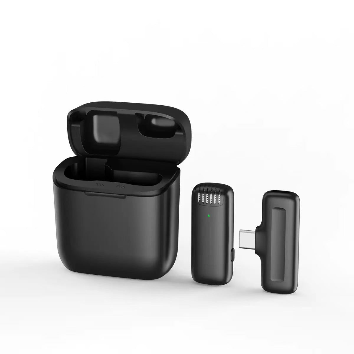 Popular J13 wireless collar clip microphone 2.4G radio noise reduction microphone live broadcast J11 one to two with charging warehouse