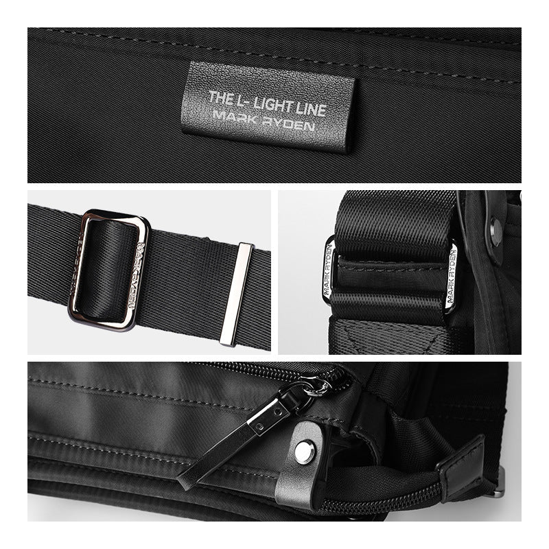 Marco Leideng shoulder bag high-grade vertical men's bag crossbody bag casual men's bags Oxford cloth cross-body bag cross-border