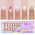 Cross-border nail wear nail gradient seamless wear nail detachable nail French wear nail fake nail patch