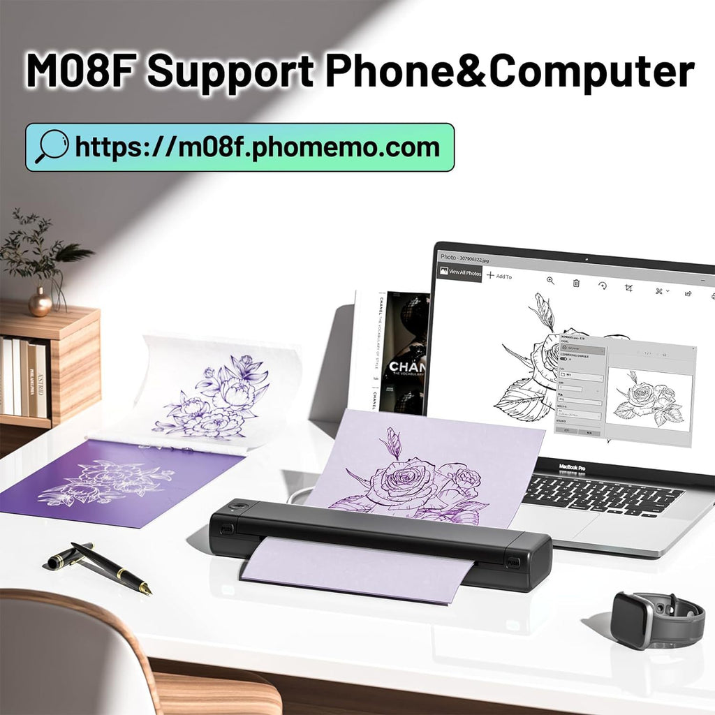Phomemo cross-border portable mini printer wrong thermal printer office printing tattoo A4 printer