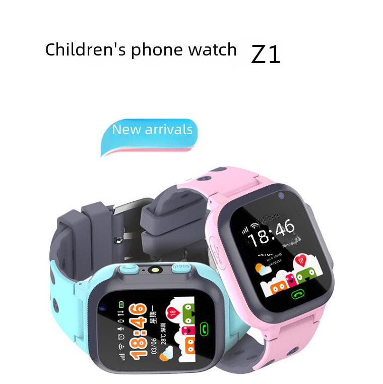 Z1 children's phone watch touch screen Photograph micro chat smart watch male and female students phone watch multi-language