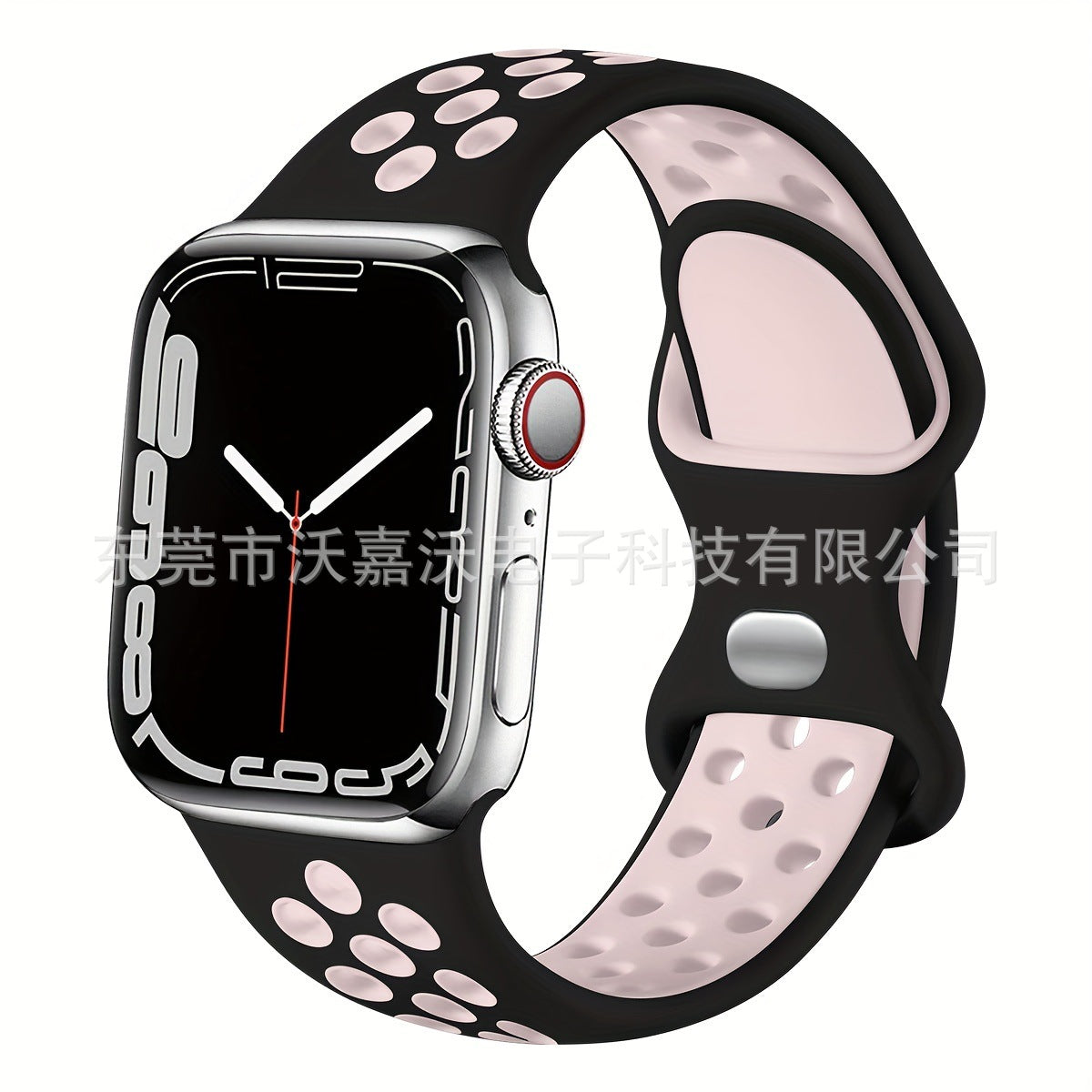 Applicable to Apple watch herringbone tail iwatch s10 generation two-color silicone sports Apple smart watch band