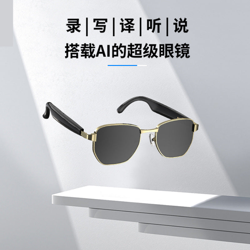 AI Smart Sunglasses – Real-Time Translation, Bluetooth & Music