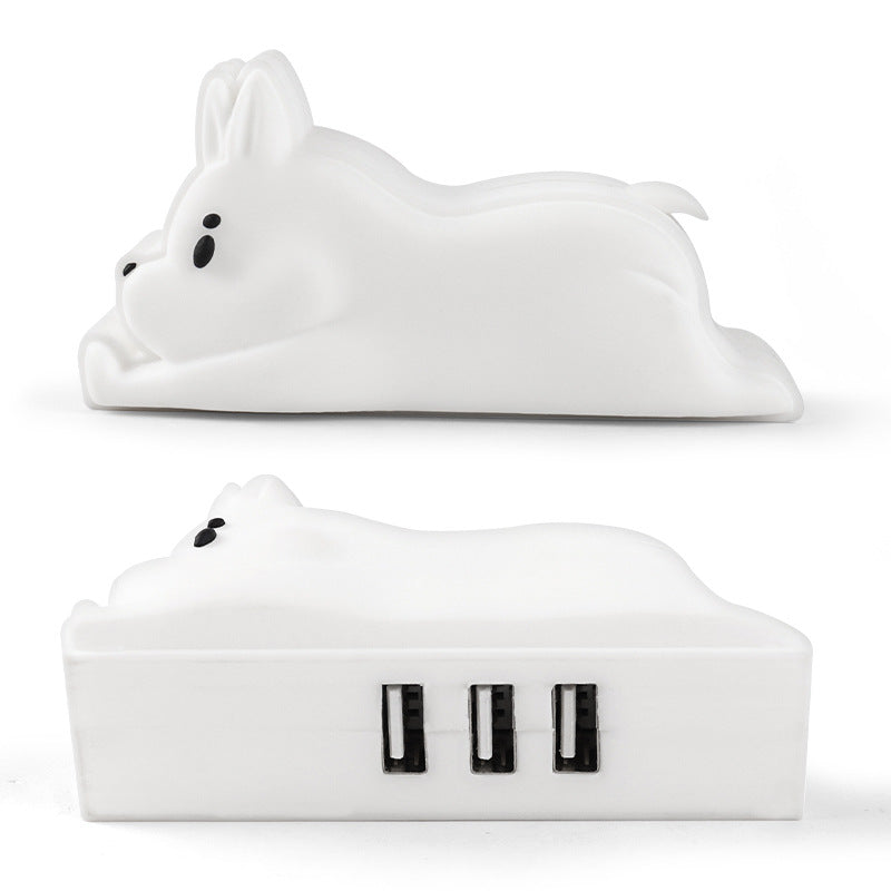Cartoon USB HUB design animal cute Mid-Autumn Festival rabbit cat HUB converter U disk computer phablet