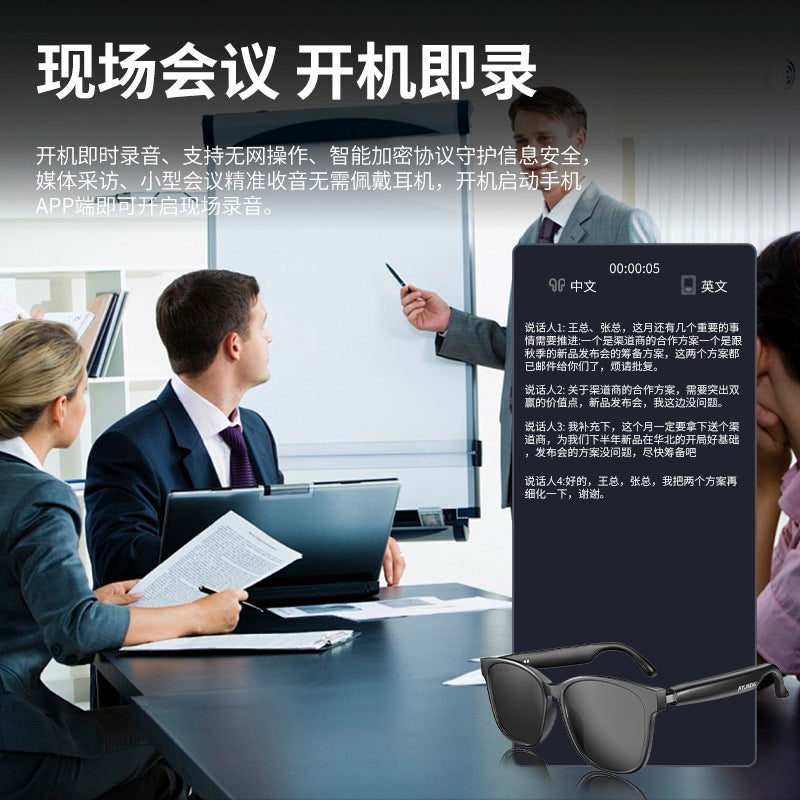 HYUNDAI HYUNDAI HY-C8AI smart glasses Bluetooth glasses translation headphones simultaneous interpretation 144 languages