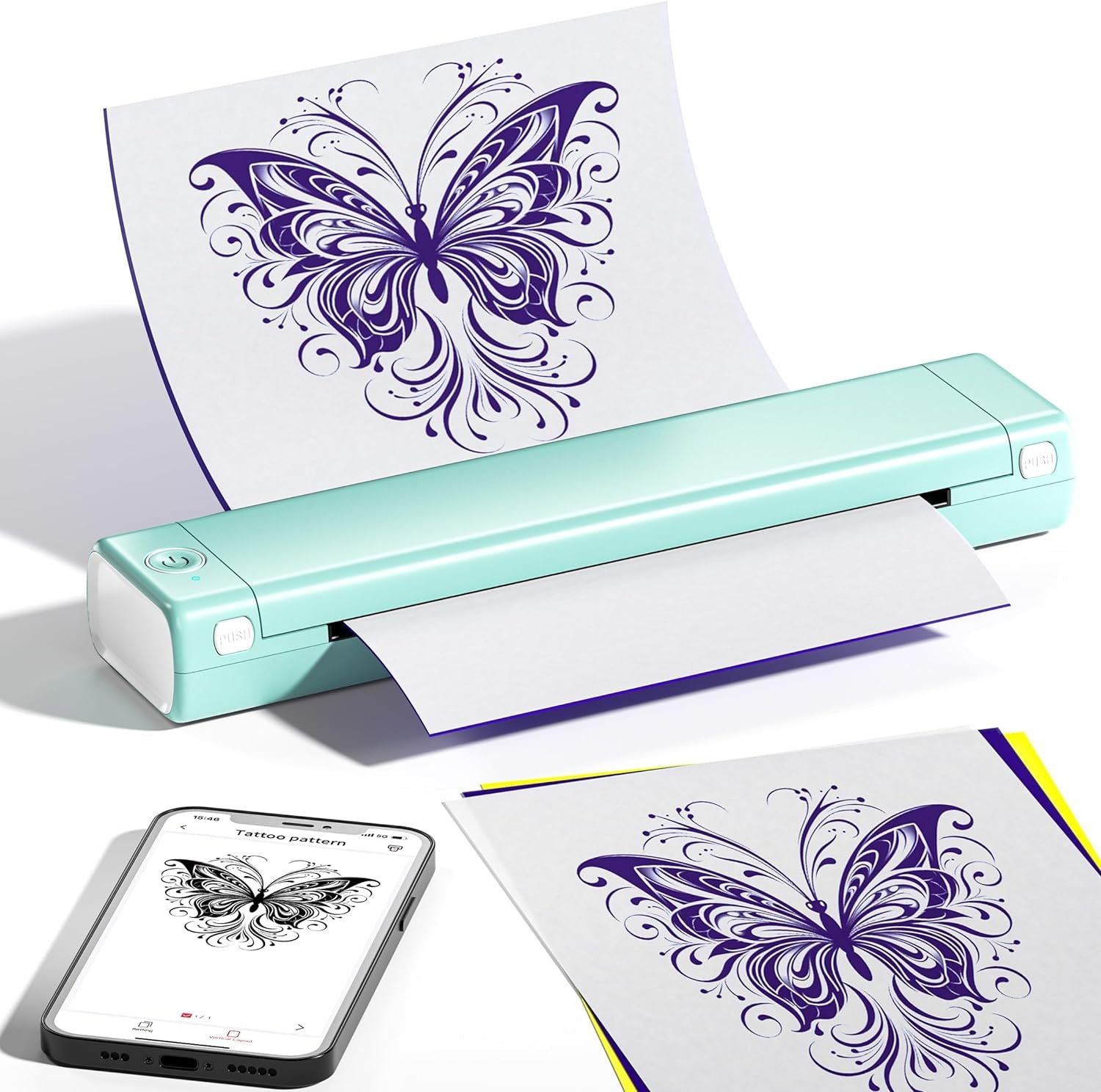 Phomemo cross-border portable mini printer wrong thermal printer office printing tattoo A4 printer