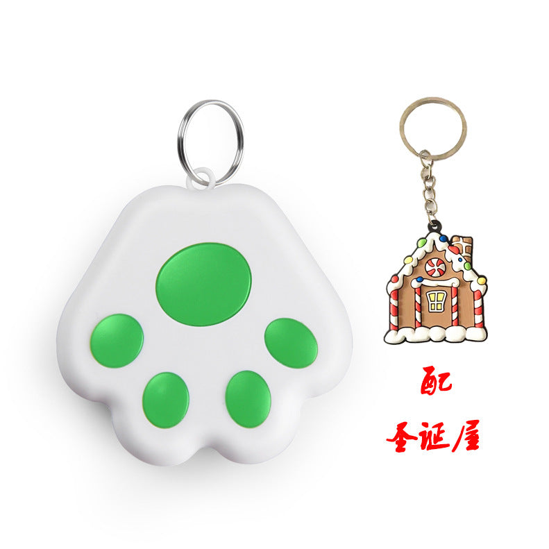 Smart dog's paw portable Bluetooth 5.0 pet mobile phone key wallet searching alarm anti-lost tracker locator