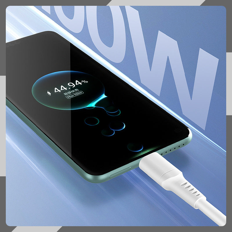 Applicable to Huawei Honor Super fast charge Xiaomi oppovivo100W mobile phone data charging cable manufacturer