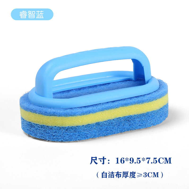 Cross-border with handle cleaning brush Spong mop kitchen cleaning dish brush dish brush sponge thickening wipe decontamination brush God