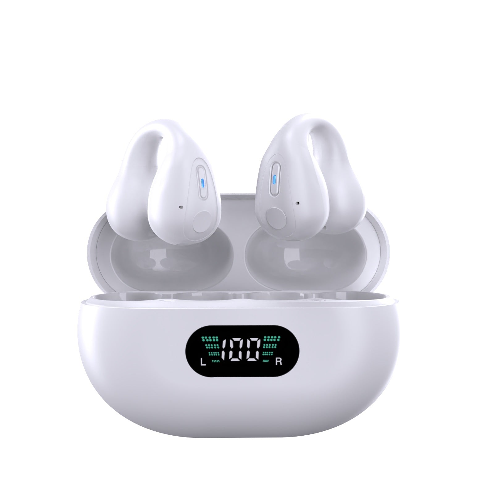 Cross-border Amazon Wireless Bluetooth headset ear-mounted private model sports noise-canceling headset large power clip-on headset