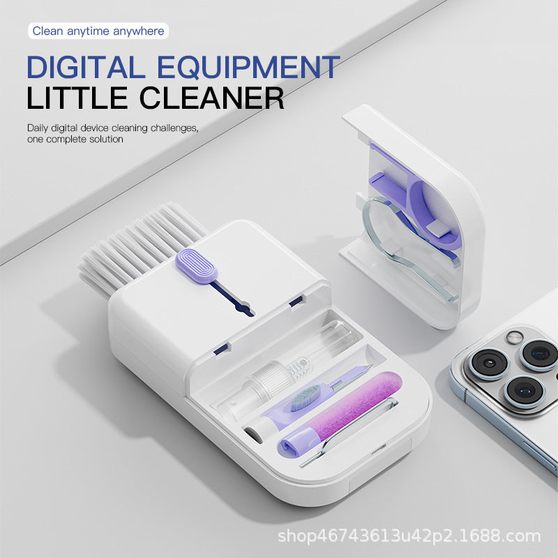 New multi-functional cleaning suit laptop keyboard cleaning brush mobile phone Bluetooth headset cleaning pen