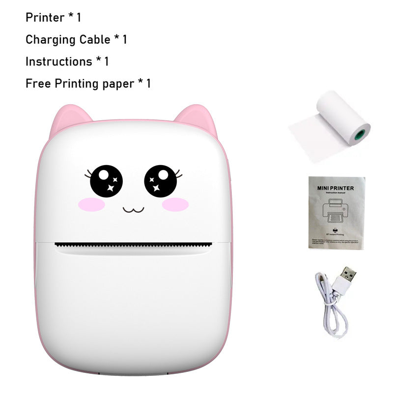 Cross-border portable thermal mini printer mobile phone photo artifact Bluetooth student only small household labeling machine