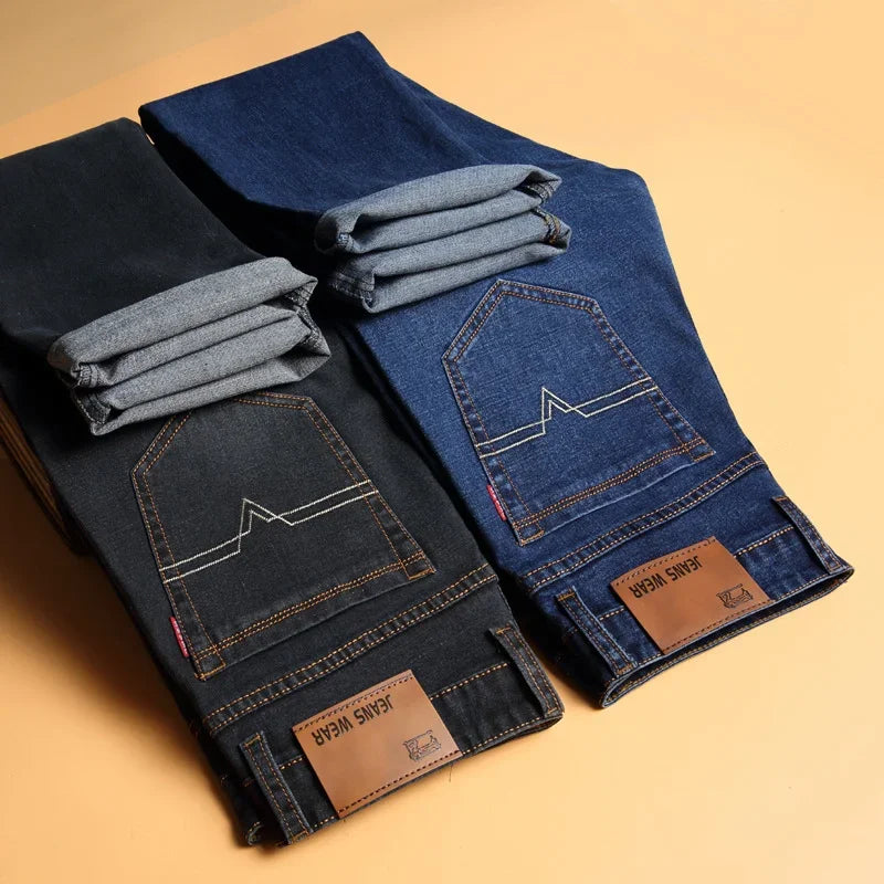 Classic hot selling product jeans men's stretch pencil pants slim jeans simple all-matching and handsome jeans men's