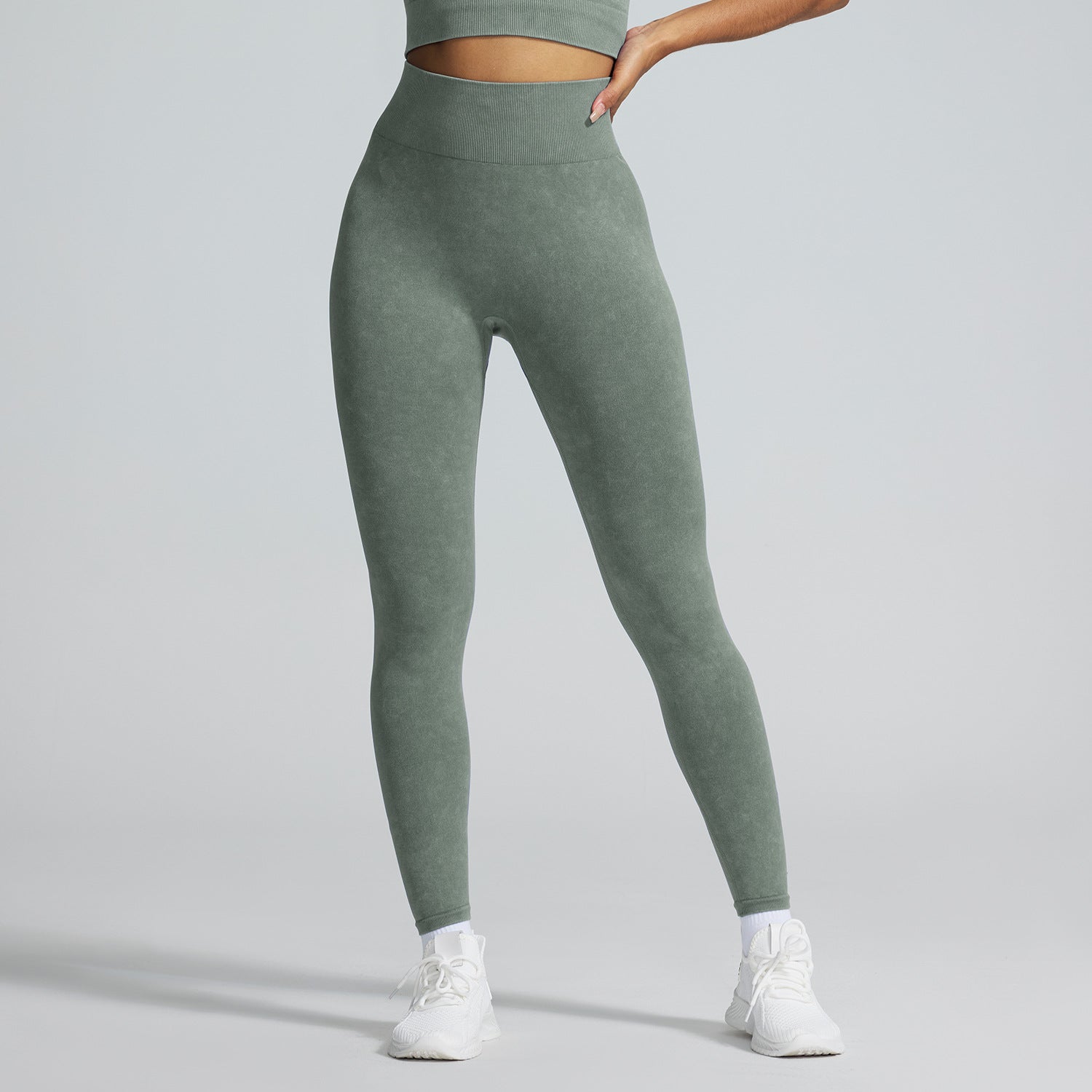 European and American Autumn Winter Tight Sports Set