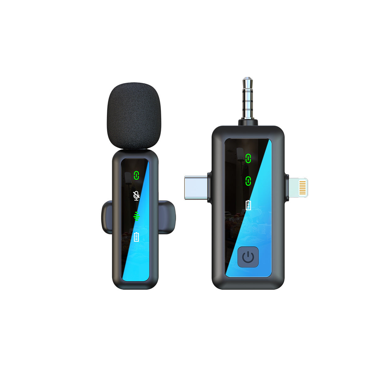 Wireless collar clip microphone new H65 three-in-one dual-microphone mobile phone computer live Bluetooth Mini radio microphone