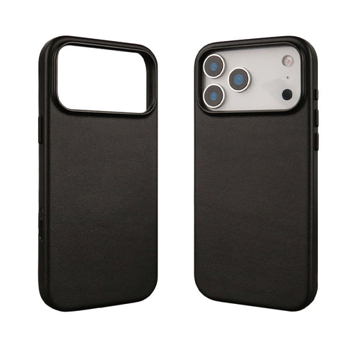 Apple 17 semi-grain PU scratch-resistant wear-resistant leather phone case iPhone16 phone case high quality all-inclusive pull leather