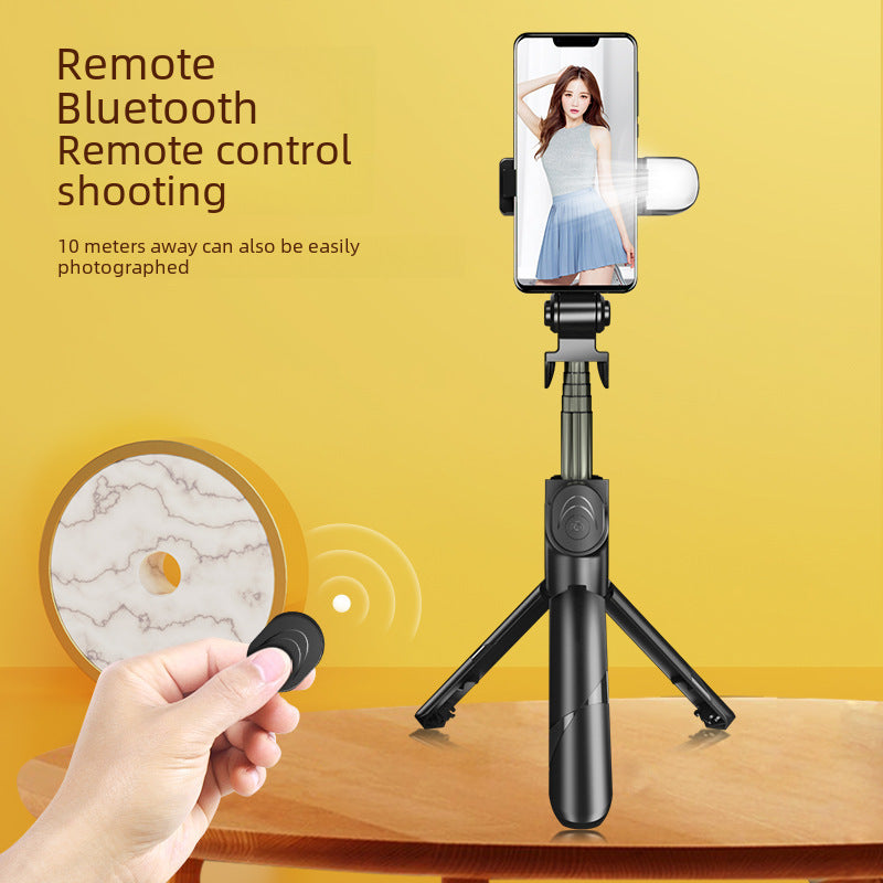 Bluetooth selfie stick lengthened fill light phone stand for live streaming tripod integrated camera anti-shake beauty stick manufacturer