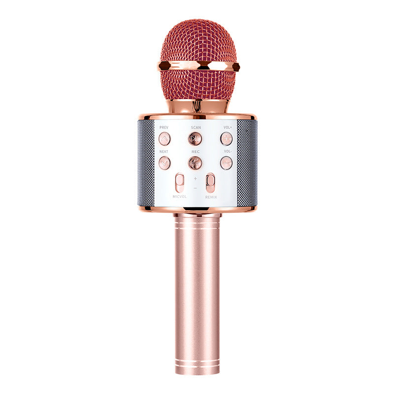 ws858 mobile phone kge Bao family ktv wireless Bluetooth condenser microphone children kge microphone audio integrated
