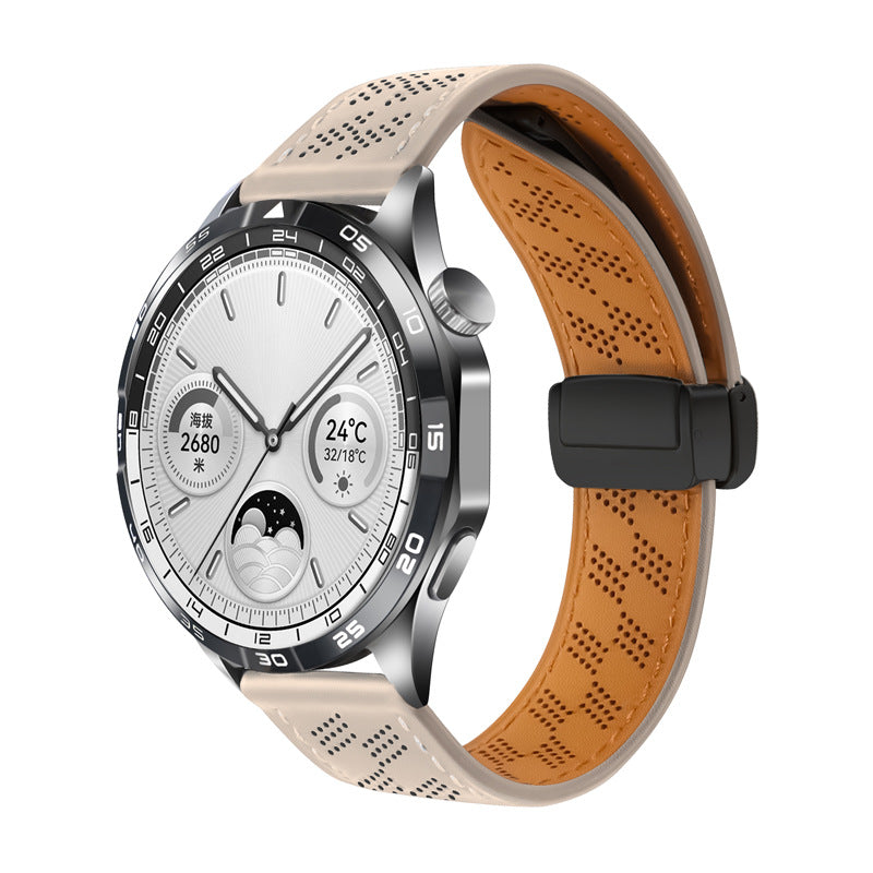 Suitable for Huawei GT5/4 Watch band Watch3/2Pro Xiaomi S4 watch bracelet 20/22mm leather strap