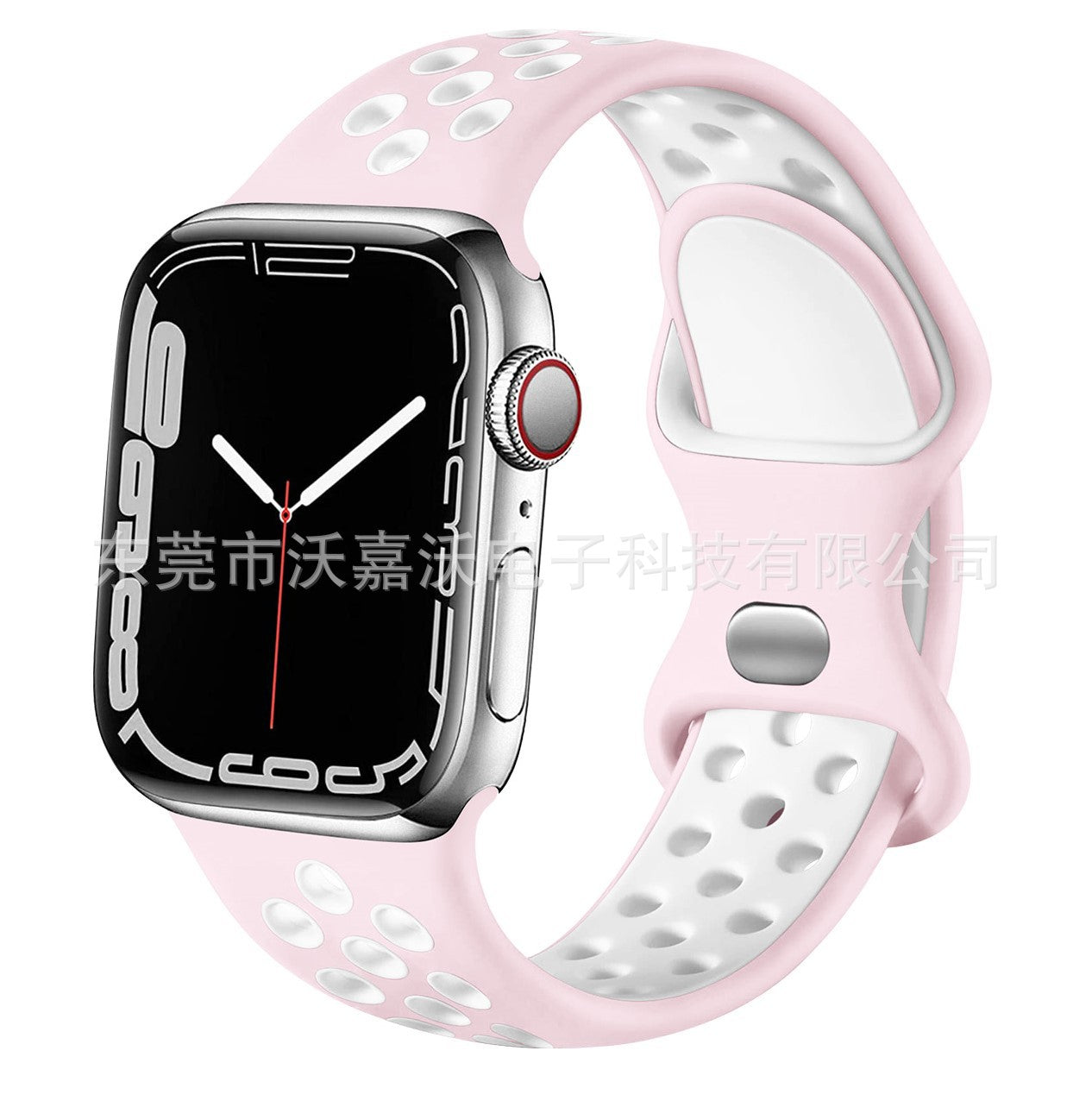 Applicable to Apple watch herringbone tail iwatch s10 generation two-color silicone sports Apple smart watch band