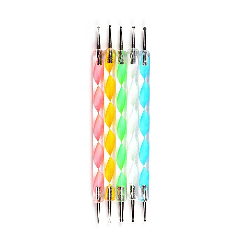 Cross-border diamond pen 5 pieces suit screw rod painting pen DIY fluoresent marker 3-piece set line drawing pen painting pen suit