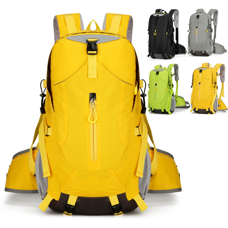 Hiking backpack lightweight and large capacity backpack men's and women's safety reflective waterproof outdoor camping cycling hiking bag