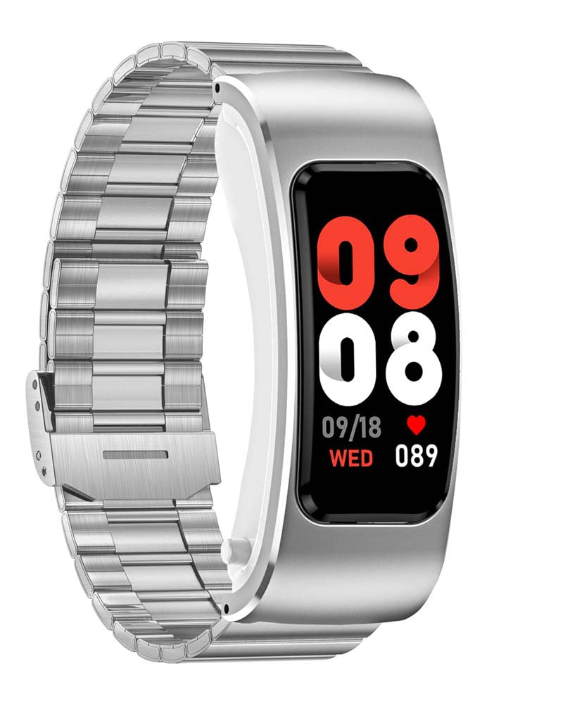 K60 smart bracelet call listening to music AI voice hard head in-ear headset 1.08 HD color screen address book synchronization