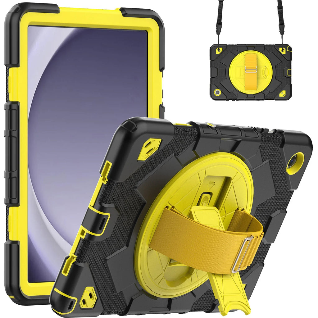 Cross-border applicable Samsung Tab A9 plus tablet case X216 all-inclusive three-proof rotating bracket protective shell
