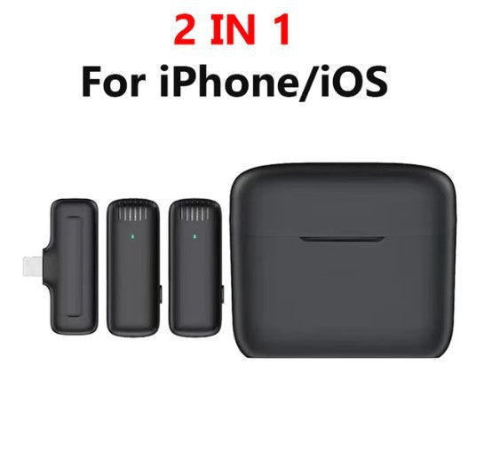 Popular J13 wireless collar clip microphone 2.4G radio noise reduction microphone live broadcast J11 one to two with charging warehouse